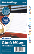 Vehicle Mileage Log Book